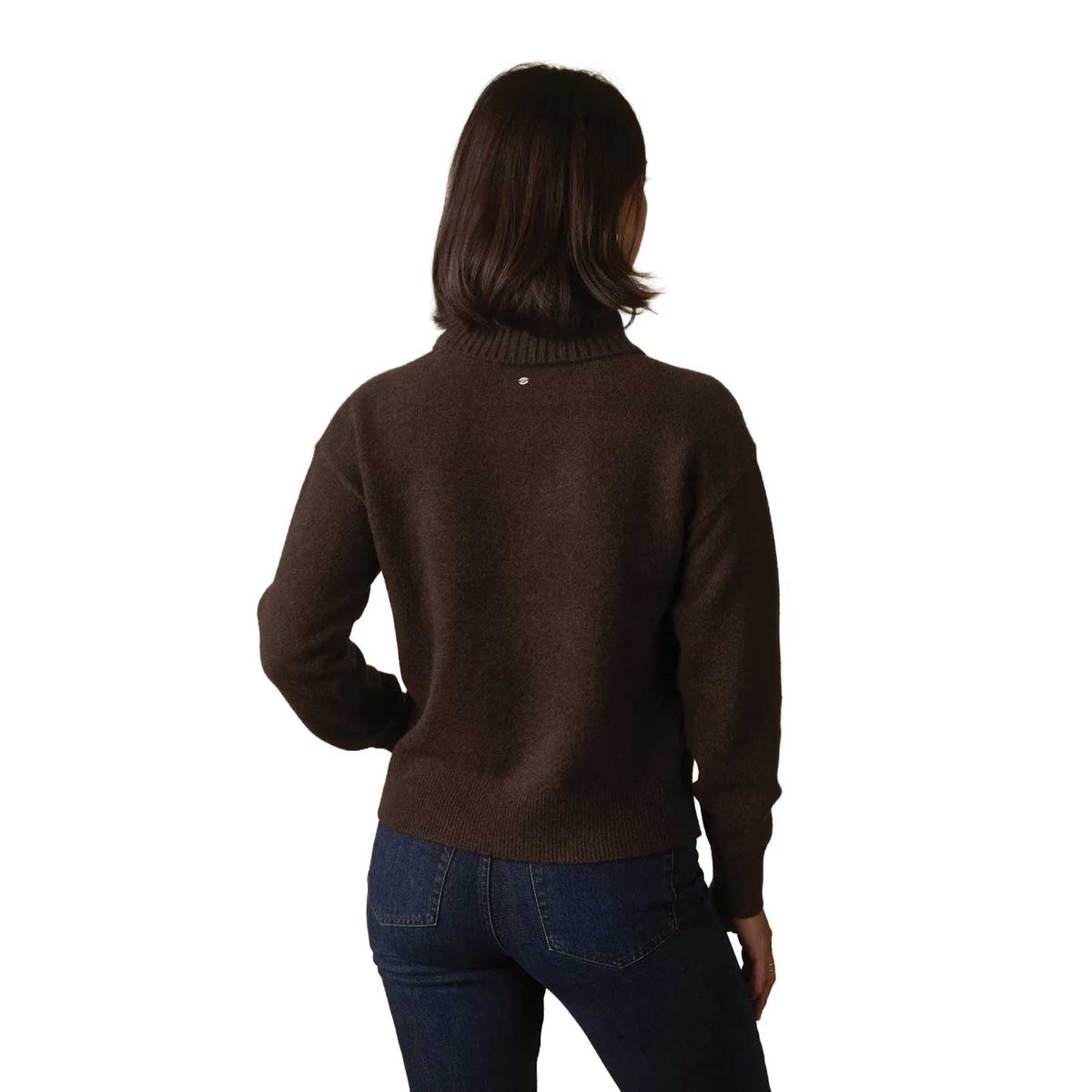Women's Arvada Hi-Neck Sweater - Umber