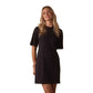 Women's Normal Jersery T-Shirt Dress - Washed Black