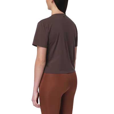 Women's Trackline Short Sleeve Tee - Coffee Bean