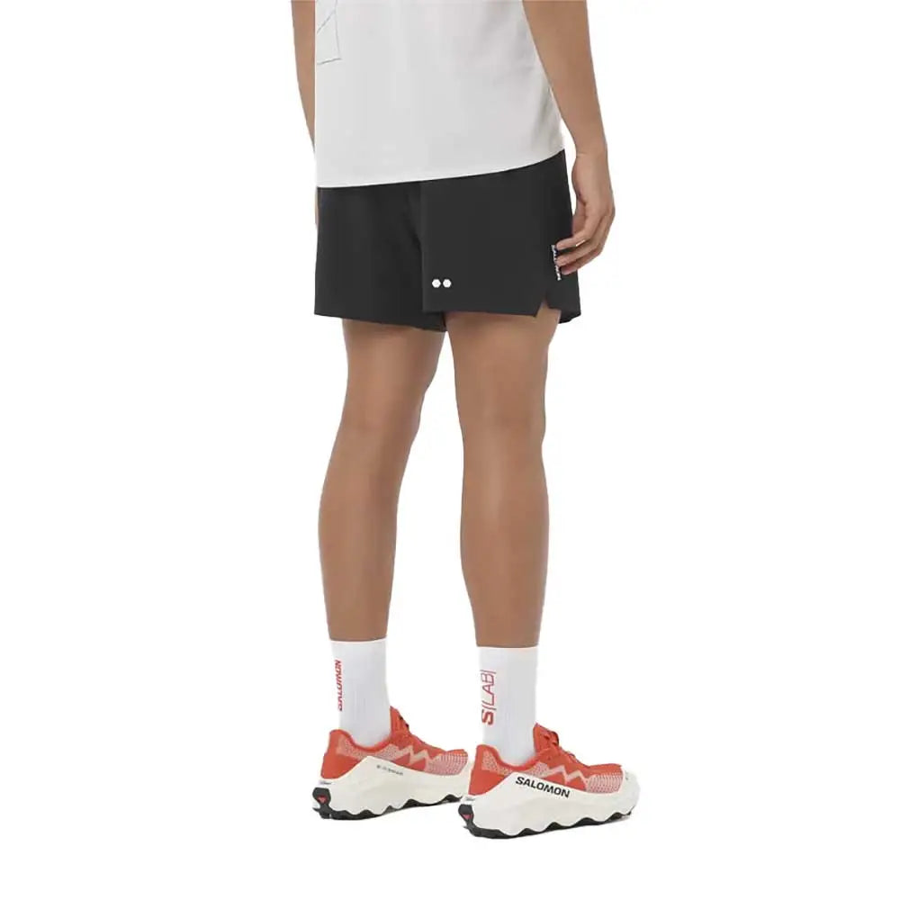 Men's Sense Aero Split Stow 5" Shorts - Deep Black