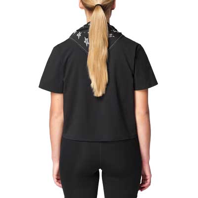 Women's Trackline Short Sleeve Tee - Deep Black