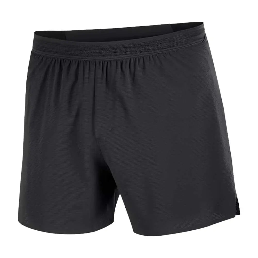 Men's Sense Aero Split Stow 5" Shorts - Deep Black