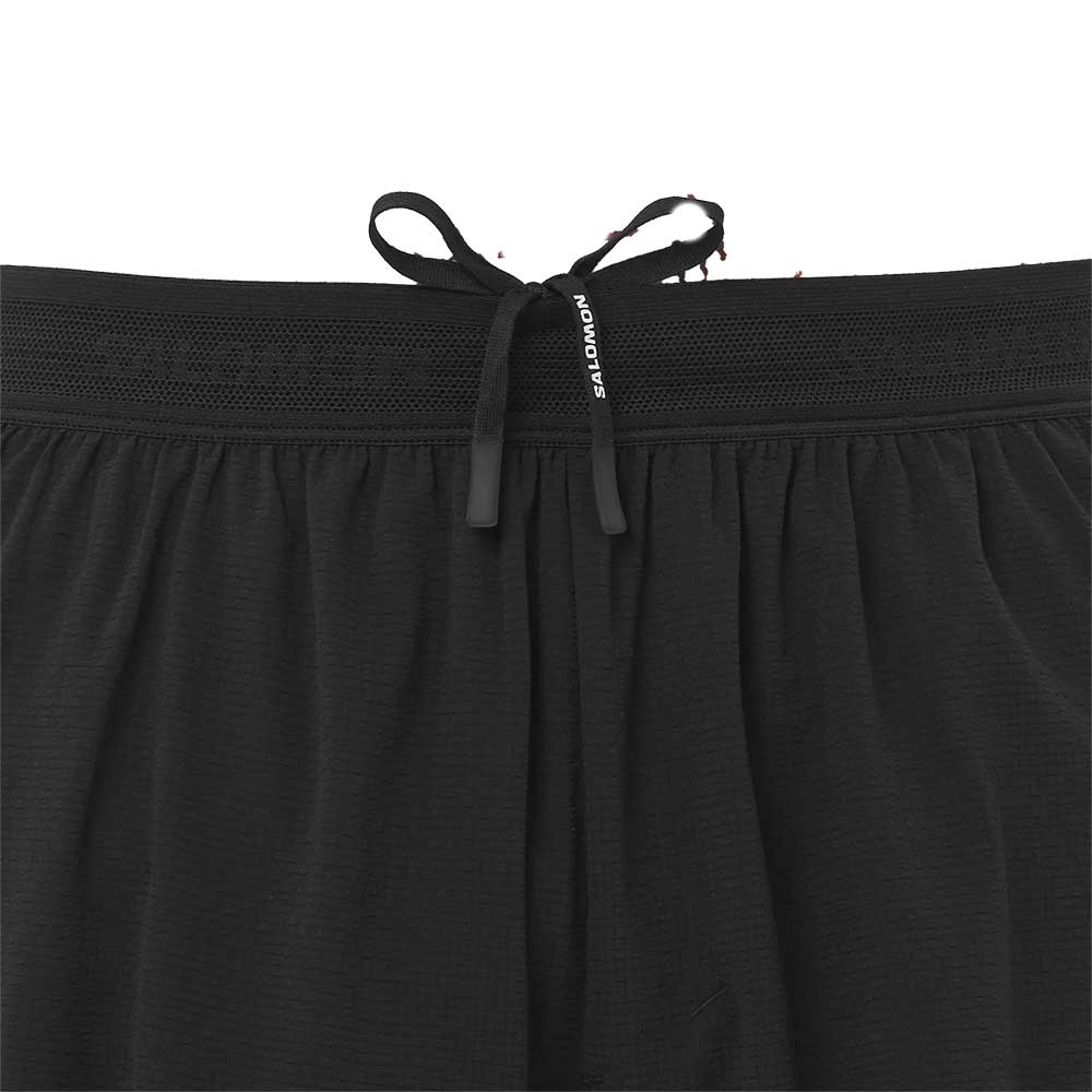 Men's Sense Aero Split Stow 5" Shorts - Deep Black