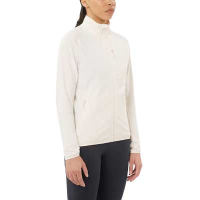 Women's Essential Lightwarm Full Zip - Whisper White
