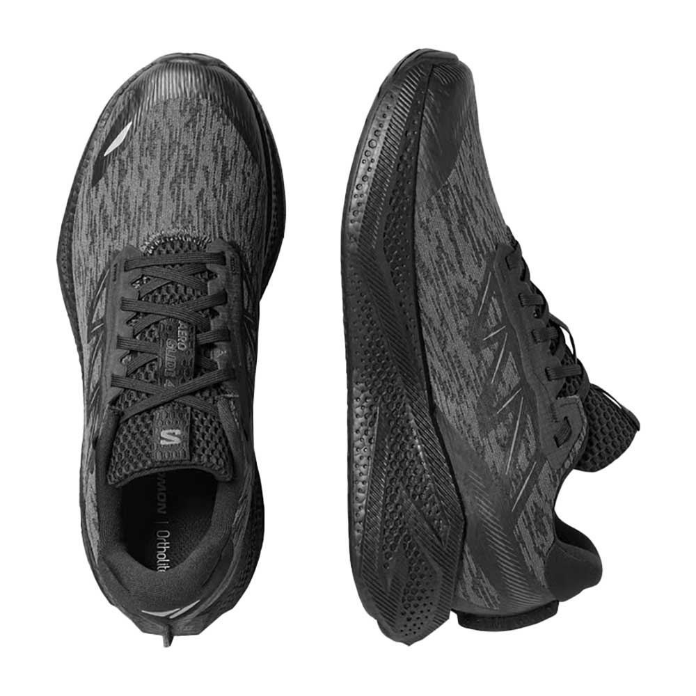 Men's Aero Glide 4 Running Shoe - Black/Black/Asphalt - Regular (D)