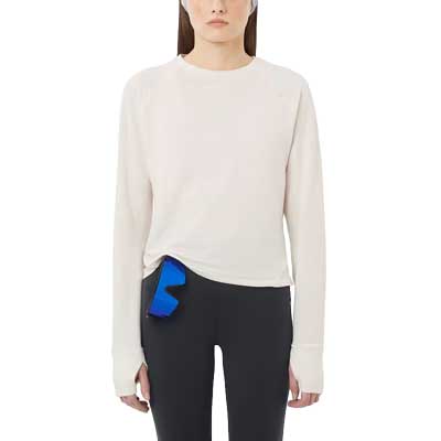 Women's Essential Lightwarm Crew Neck - Whisper White