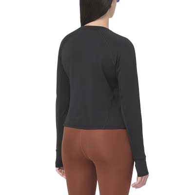 Women's Essential Lightwarm Crew Neck - Deep Black