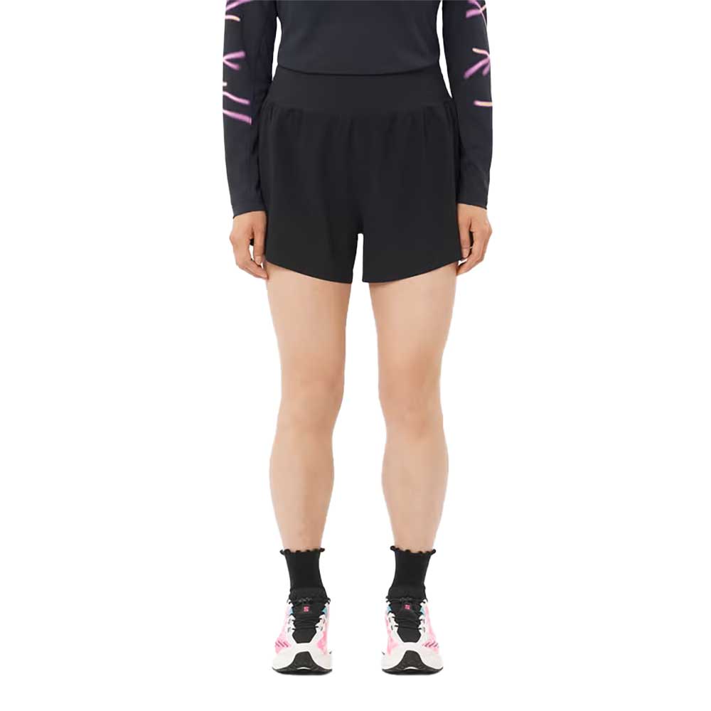 Women's Sense Aero Stow 4" Shorts - Deep Black