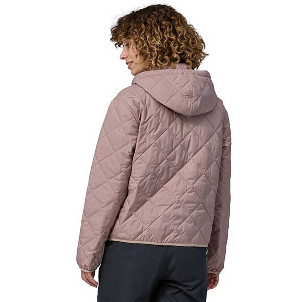 Women's Diamond Quilt Bomber Hoody - Stingray Mauve