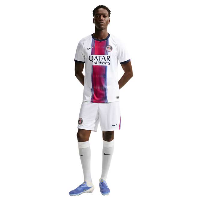PSG DF SS Away Stadium Jersey - White/College Navy/Global Red