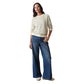 Women's Reversible Raglan - Olive Stripe