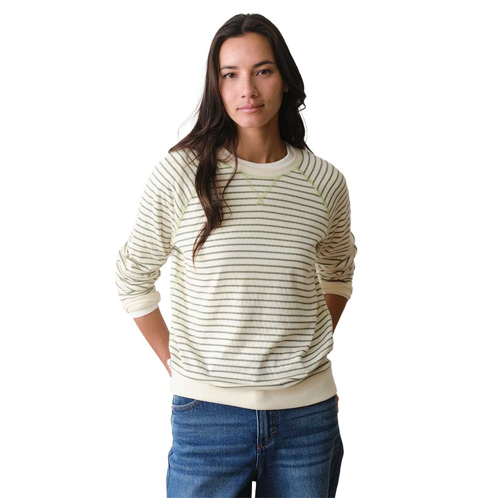 Women's Reversible Raglan - Olive Stripe