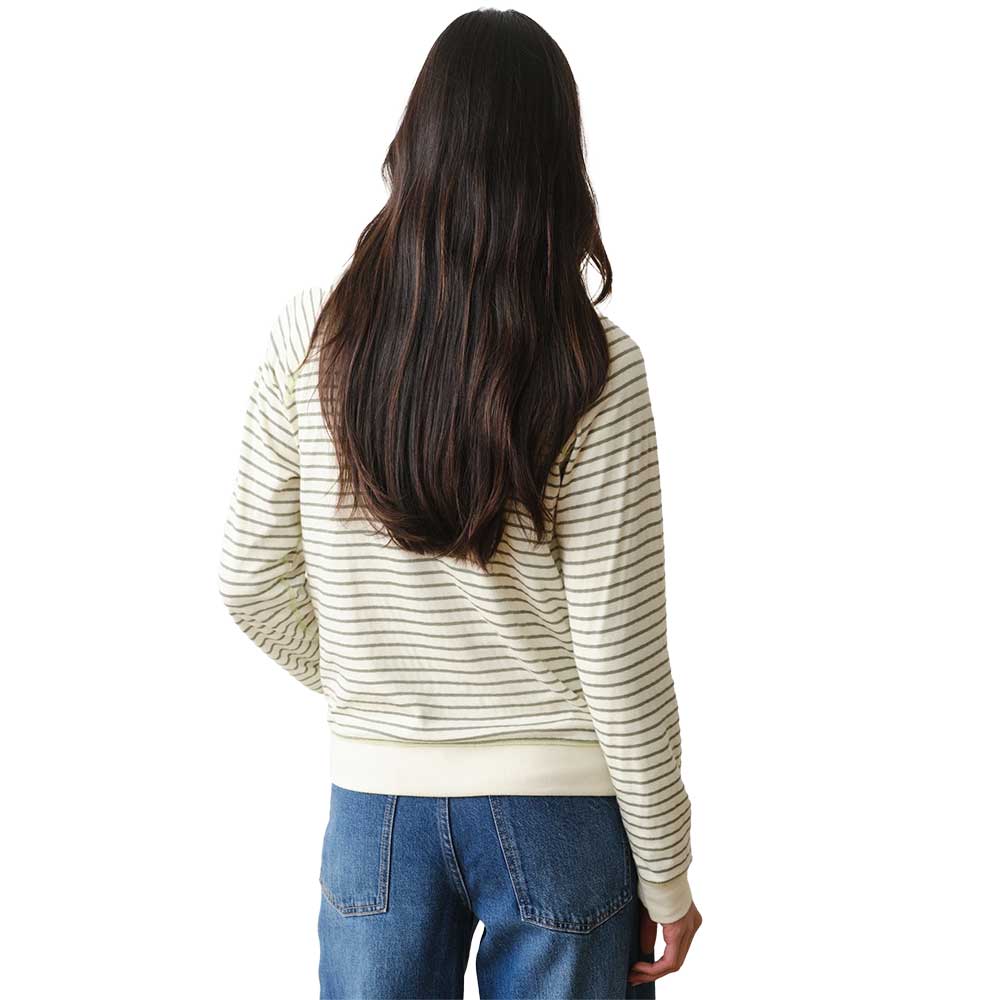Women's Reversible Raglan - Olive Stripe