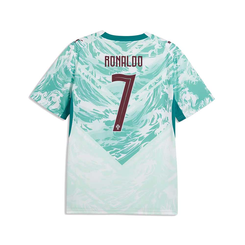 FPF Ronaldo Replica Away Jersey - Puma White/Green Lagoon