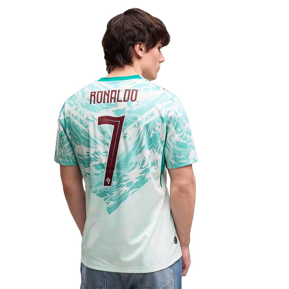 FPF Ronaldo Replica Away Jersey - Puma White/Green Lagoon