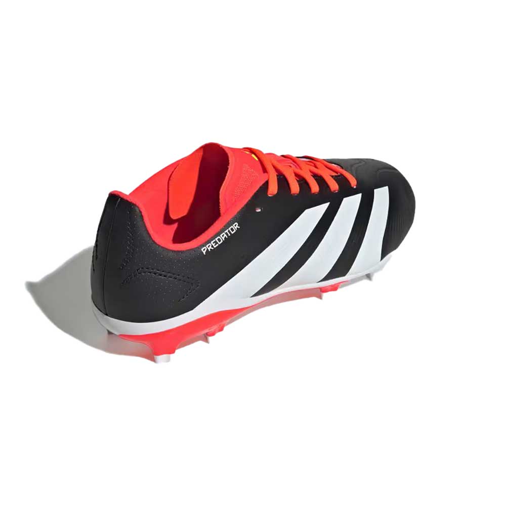 Youth Little Kids' Jr Predator League L FG Soccer Shoe - Core Black / Cloud White / Solar Red - Regular (M)