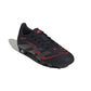 Youth JR Predator Club FG Soccer Cleat - Core Black/Grey Four/Lucid Red - Regular (D)
