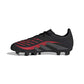 Youth JR Predator Club FG Soccer Cleat - Core Black/Grey Four/Lucid Red - Regular (D)