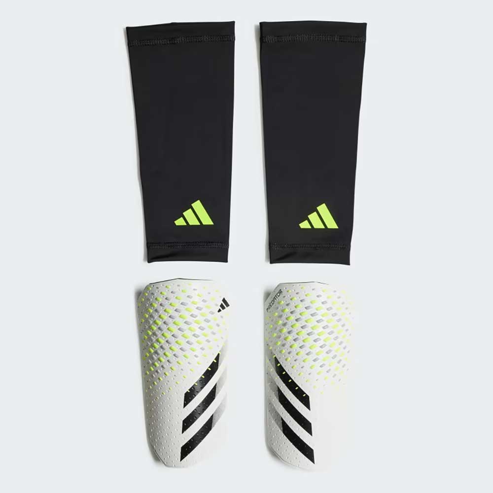 Predator Rash Guard Predator Competition Shin Guards - White/Lucid Lemon/Black – Gazelle Sports