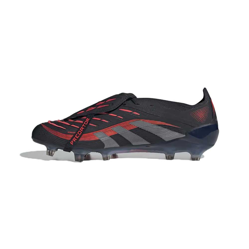Predator Elite FT FG Soccer Cleats - Core Black/Grey Four/Lucid Red -  Regular (D)