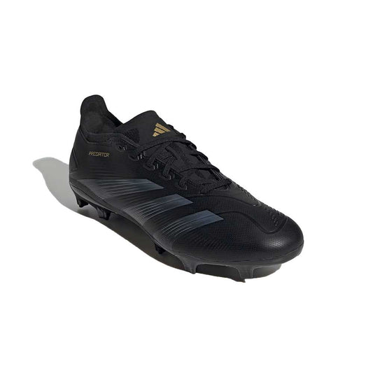 Predator League FG Soccer Cleats - Core Black/Carbon/Gold Metallic - Regular (D)
