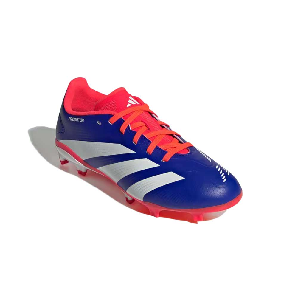 Youth Jr Predator League Firm Ground Cleats - Lucid Blue / Cloud White Gazelle Sports Youth Jr Predator League Firm Ground Cleats - Lucid Blue / Cloud White Gazelle Sports