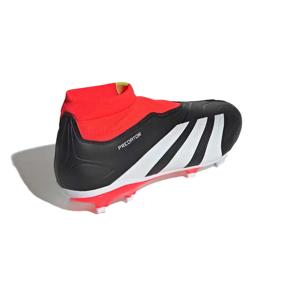 Men's Predator League LL FG Soccer Shoe - Core black/Footwear White/Solar red - Regular (D)