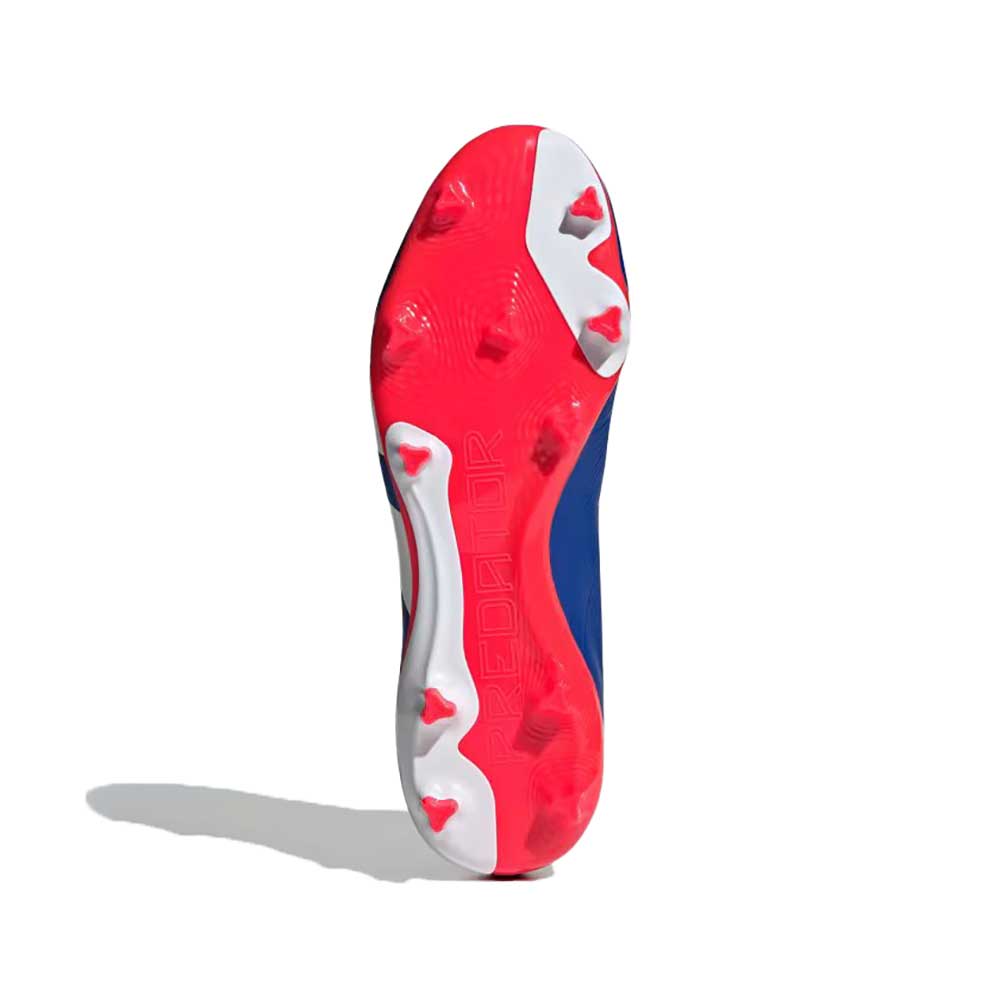 Men's Predator League LL FG Soccer Cleats - Lucid Blue/Cloud White/Solar Red - Regular (D)