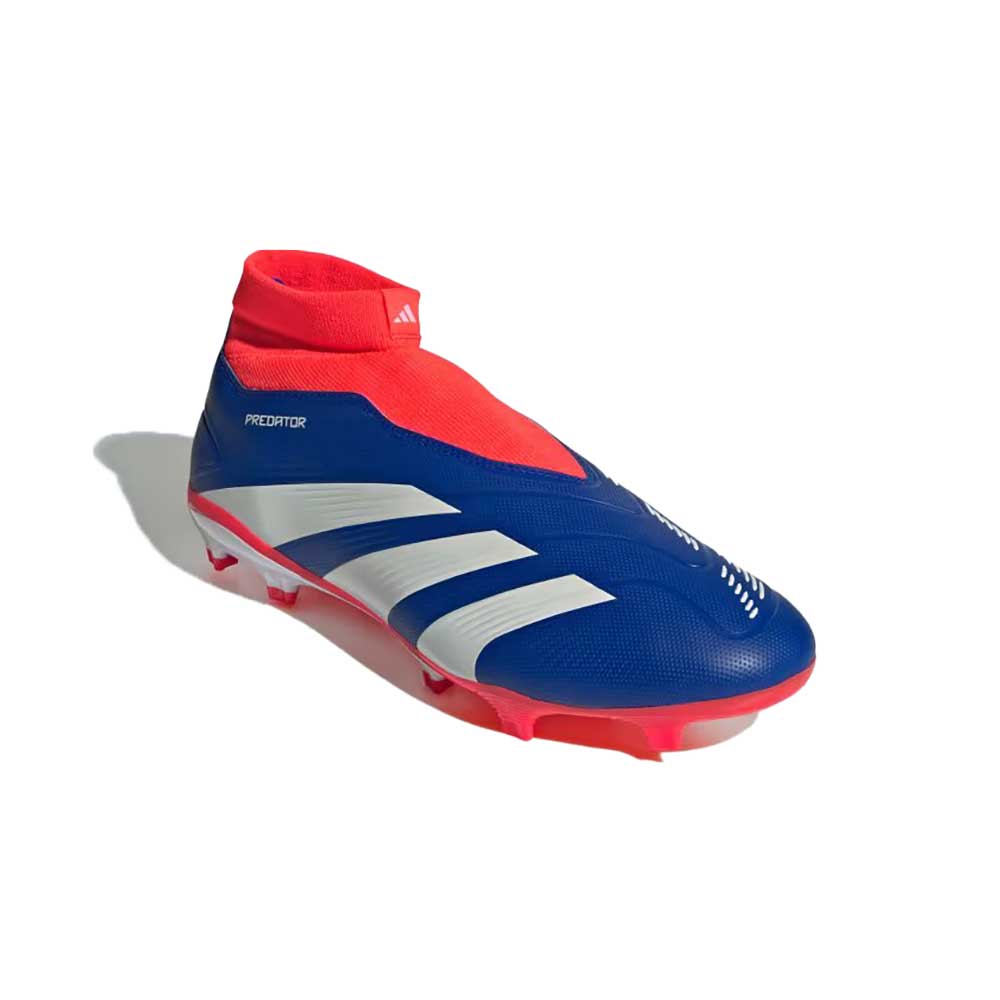 Men's Predator League LL FG Soccer Cleats - Lucid Blue/Cloud White/Solar Red - Regular (D)