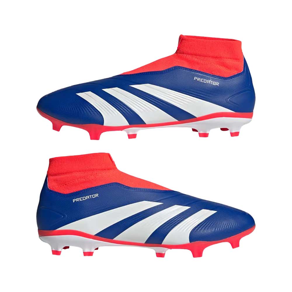 Men's Predator League LL FG Soccer Cleats - Lucid Blue/Cloud White/Solar Red - Regular (D)