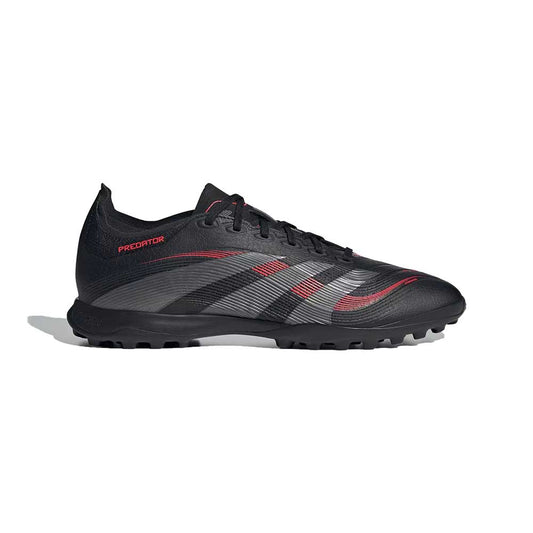 Predator League TF Soccer Shoe - Core Black/Grey Four/Lucid Red - Regular (D)