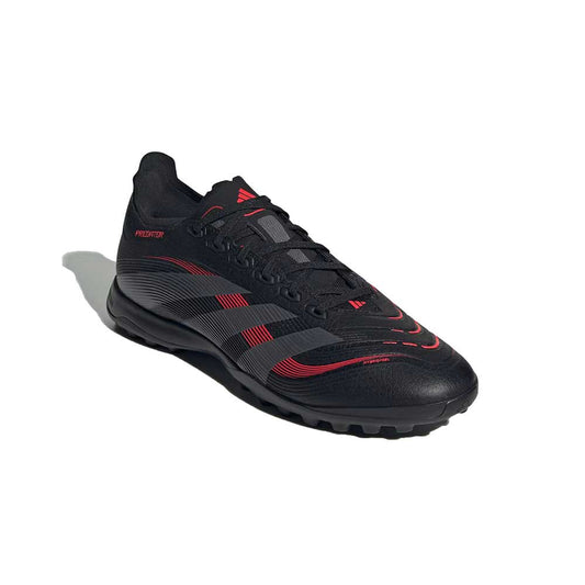 Predator League TF Soccer Shoe - Core Black/Grey Four/Lucid Red - Regular (D)