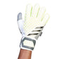 Men's Predator GL Match Fingersave Glove - White/Lucid Lemon/Black
