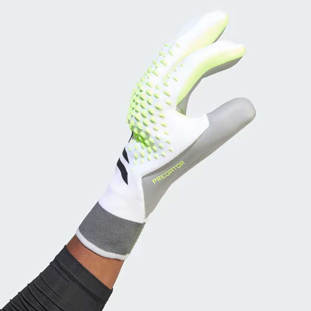 Predator Pro Fingersave Gloves - White/Lucid Lemon/Black