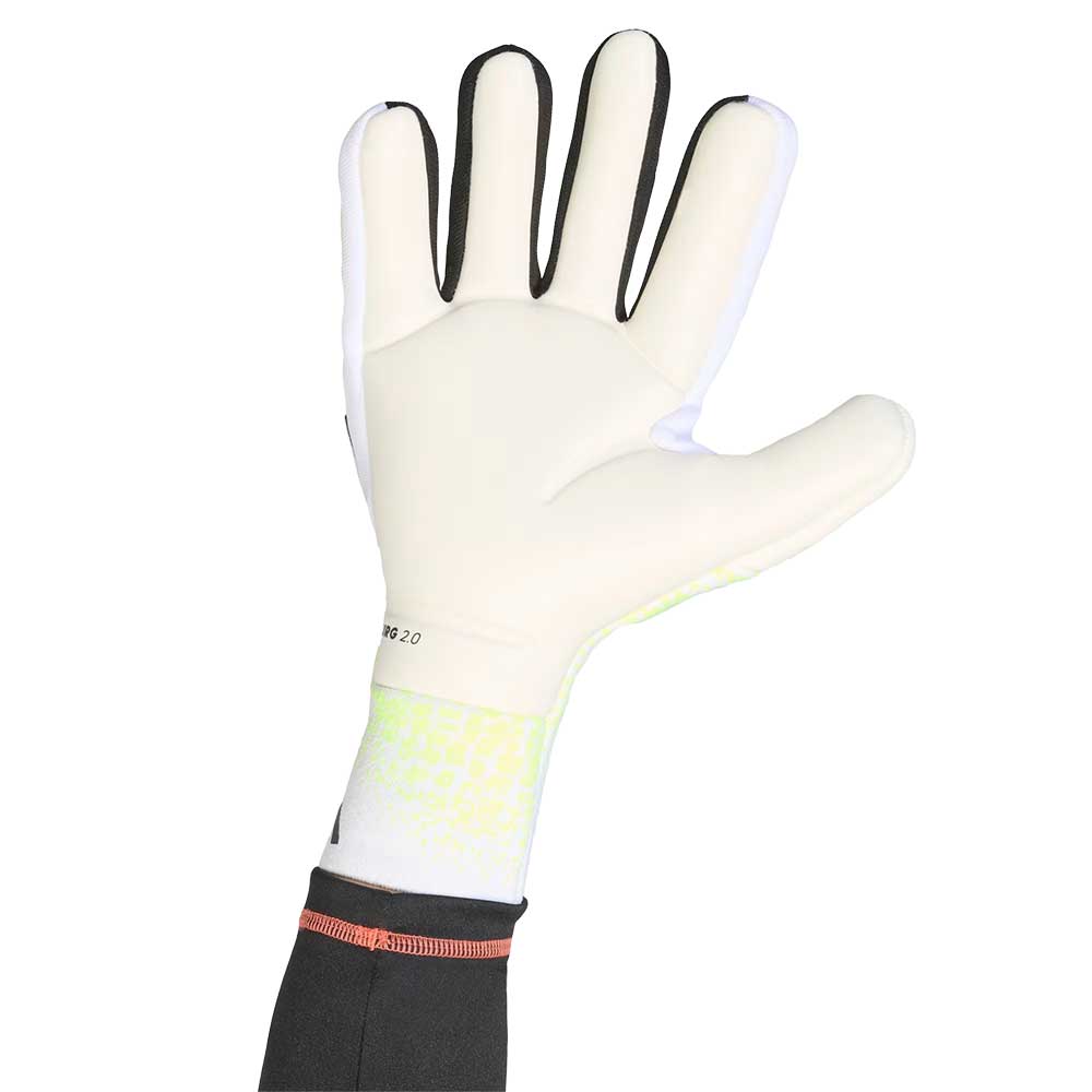 adidas gazelle silver green womens adidas Predator Pro Fingersave Goalkeeper Gloves Lemon/White/Black, Lemon/White/Black / 9