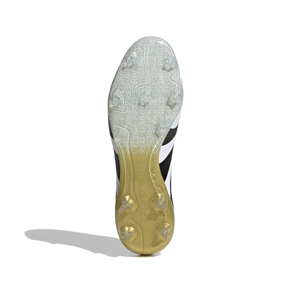 Predator Pro FG Soccer Shoe - Cloud White/Core Black/Gold Metallic - Regular (D)