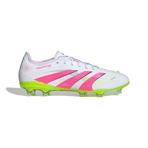 adidas Predator サッカーシューズ ホワイト/ピンク/グリーン adidas Predator Elite Firm Ground Cleats - White | Free Shipping