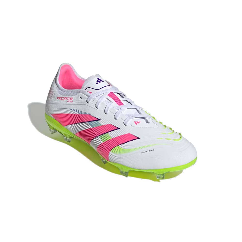 Men's Predator Pro FG Soccer Cleat - Cloud White/Lucid Pink/Lucid Lemon - Regular (D)