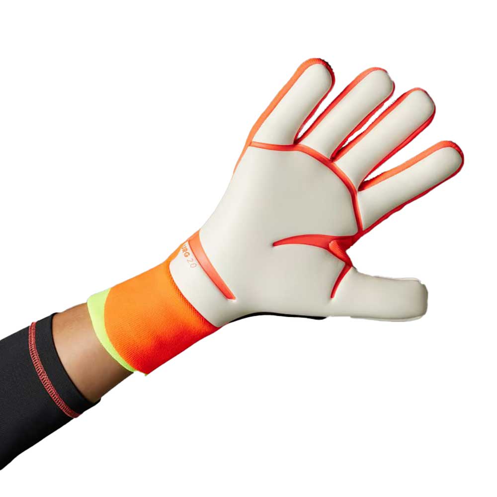 Men's Predator Pro Goalkeeper Gloves - Black/Solar red/Solar yellow