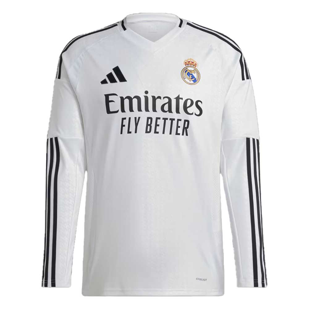 Men's Real Madrid Home Long Sleeve Jersey - White