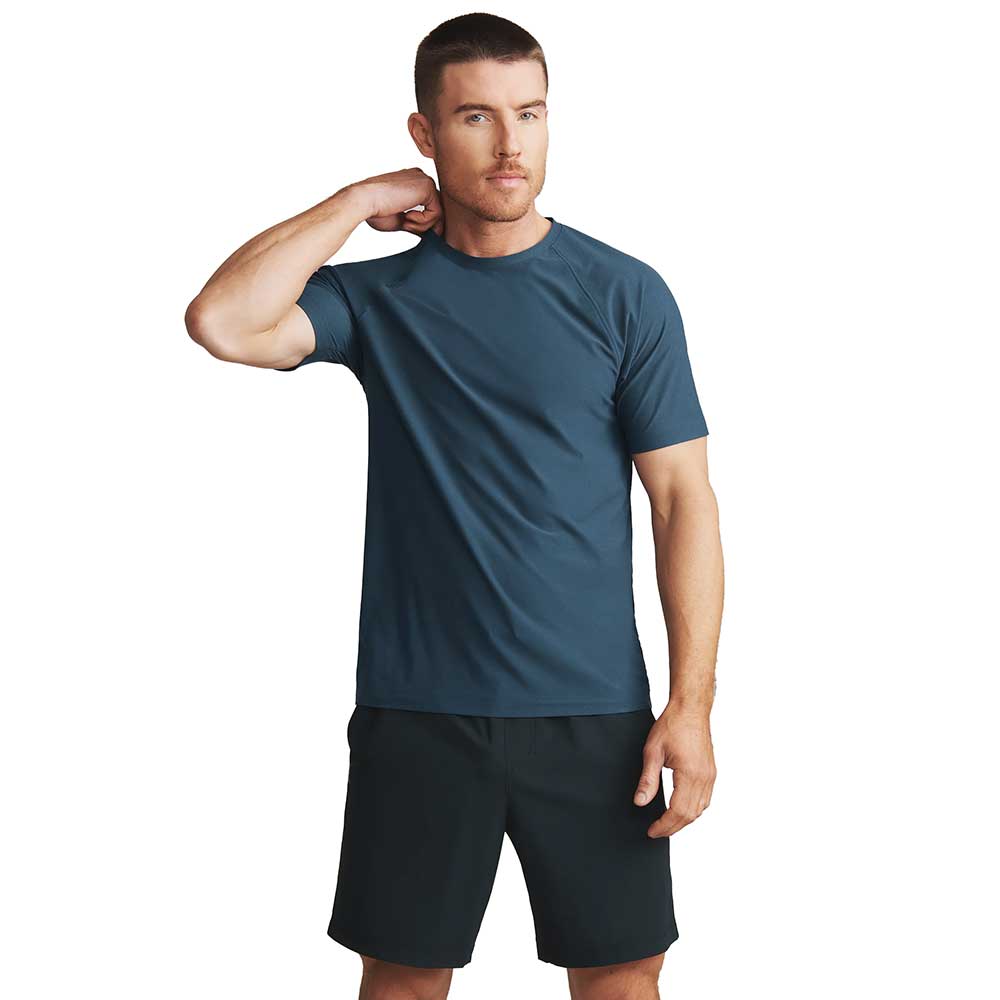 Men's Reign Short Sleeve - Deep Sea Blue/Dark Teal Heather