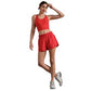 Women's Revive Scoop Longline Bra - Cabana Red