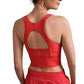 Women's Revive Scoop Longline Bra - Cabana Red