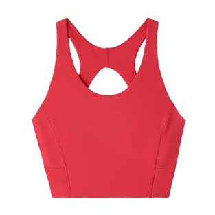Women's Revive Scoop Longline Bra - Cabana Red