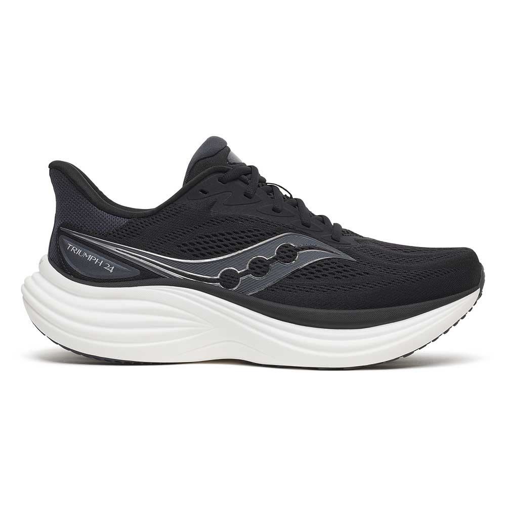 Men's Triumph 24 Running Shoe - Black/Silver - Regular (D)
