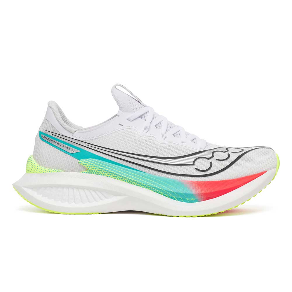 Men's Endorphin Pro 5 Running Shoe - White/Multi - Regular (D)