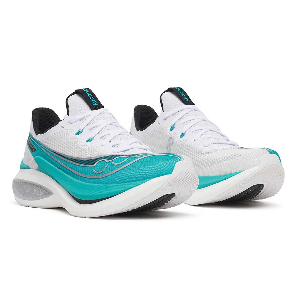 Men's Endorphin Pro 5 Running Shoe - White/Tranquil - Regular (D)