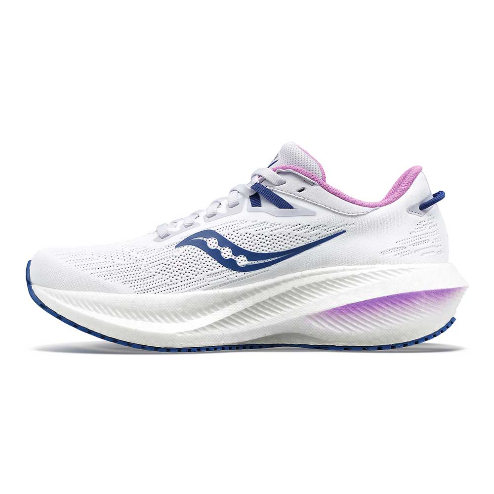 Women's Triumph 21 Running Shoe - White/Indigo - Regular (B)