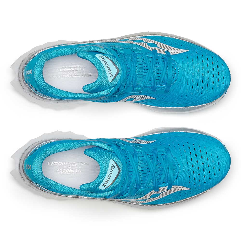 Women's Endorphin Speed 4 Running Shoe - ViZiBlue/Silver - Regular (B)