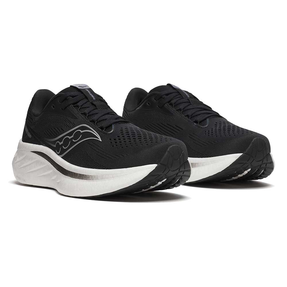 Women's Ride 18 Running Shoe - Black/White - Regular (B)